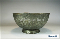 کاسه مسی چکشی تراش و کعب دار قلمکاری