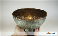 کاسه مسی چکشی تراش و کعب دار قلمکاری
