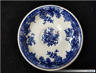 دیوارکوب یا نعلبکی قلم آبی قدیمی طرح گل