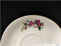 دیوارکوب یا زیر فنجانی شاخه گل سرخی قدیمی