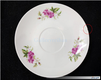 دیوارکوب یا زیرفنجانی گل سرخی قدیمی