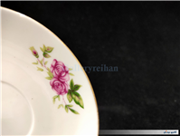 دیوارکوب یا زیرفنجانی گل سرخی قدیمی