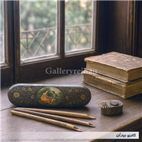 جوهردان یا دواتدان کلکسیونی نقره و برنج