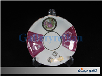 دیوارکوب یا زیرفنجانی لیلی و مجنون قدیمی 