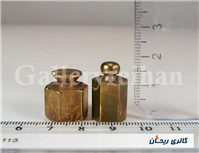 یک جفت وزنه برنجی 3 و 4 مثقالی 