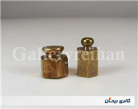 یک جفت وزنه برنجی 3 و 4 مثقالی