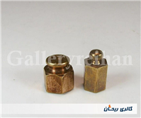 یک جفت وزنه برنجی 3 و 4 مثقالی