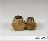 یک جفت وزنه برنجی 3 و 4 مثقالی