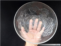 میوه خوری یا کاسه شیشه ای طرح برجسته 