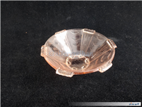 کاسه شیشه ای قدیمی صورتی زیرا 