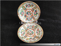 2 دیوارکوب یا نعلبکی طرح گل مرغ رنگ دستی