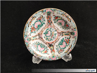 شش عدد نعلبکی طرح گل مرغ رنگ دستی