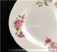 دیس قدیمی طرح گل سرخی زیبا سایز بزرگ