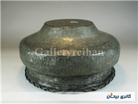 تاس مسی قدیمی قاجاری دستساز کنگره دار 