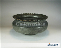 تاس مسی قدیمی قاجاری دستساز کنگره دار 