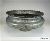 تاس مسی قدیمی قاجاری دستساز کنگره دار 