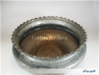 تاس مسی قدیمی قاجاری دستساز کنگره دار 