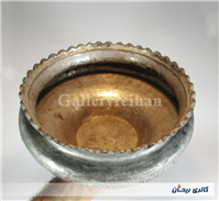 تاس مسی قدیمی قاجاری دستساز کنگره دار 