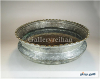 تاس مسی قدیمی قاجاری دستساز کنگره دار