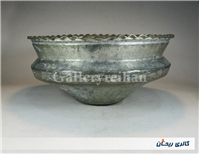 تاس مسی قدیمی قاجاری دستساز کنگره دار