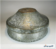 تاس مسی قدیمی قاجاری دستساز کنگره دار