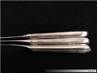 3عدد چاقوی قدیمی دسته نوربلین روکش نقره 