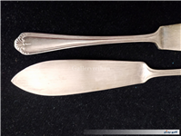 3 چاقو کره خوری قدیمی نوربلین یا روکش نقره 