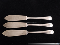 3 چاقو کره خوری قدیمی نوربلین یا روکش نقره 