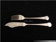 چاقو کره خوری و چنگال نوربلین روکش نقره 