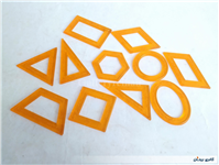 شابلون قدیمی و نوستالژی مدل اشکال هندسی 