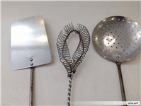 کفگیر و ملاقه و همزن قدیمی نوستالژی 