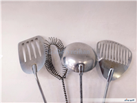 کفگیر و ملاقه و همزن قدیمی نوستالژی 