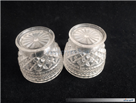 یک جفت قندان طرح خشتی پلاستیکی قدیمی 