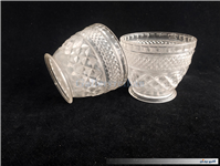 یک جفت قندان طرح خشتی پلاستیکی قدیمی 