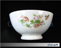 کاسه روسی نقاشی دست قدیمی طرح گل سرخی 