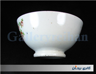 کاسه روسی نقاشی دست قدیمی طرح گل سرخی 