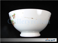 کاسه روسی نقاشی دست قدیمی طرح گل سرخی 