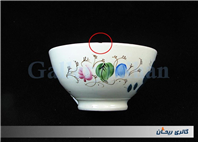 کاسه چینی روسی قدیمی طرح انگوری کاردست