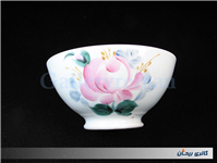 کاسه روسی نقاشی دست قدیمی طرح گل سیب 