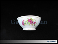 کاسه چینی گل سرخی قدیمی ساخت ژاپن