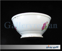 کاسه چینی گل سرخی قدیمی ساخت ژاپن