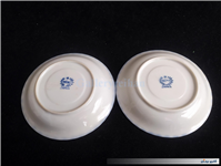 جفت دیوارکوب قدیمی قلم آبی لبه طرحدار