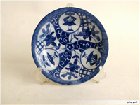 دیوارکوب یا نعلبکی قلم آبی قدیمی طرح خاص 