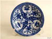 دیوارکوب یا نعلبکی قلم آبی قدیمی طرح خاص 