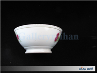 کاسه چینی گل سرخی قدیمی ساخت ژاپن 