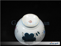 کاسه روسی نقاشی دست قدیمی طرح گل 