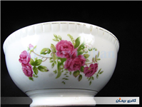 کاسه چینی قدیمی گل سرخی بسیار زیبا 