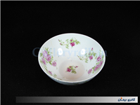 کاسه چینی بیکعب گل سرخی قدیمی دورو گل 