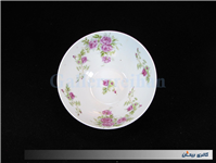 کاسه چینی بیکعب گل سرخی قدیمی دورو گل 