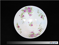 کاسه چینی بیکعب گل سرخی قدیمی دورو گل 